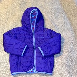 COLUMBIA Girl’s Purple Reversible Snow Jacket $25